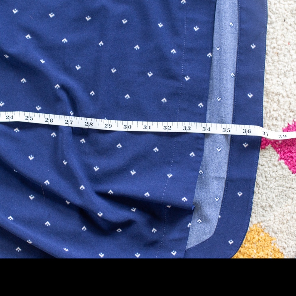 Loyal Hana Cybelle Maternity Nursing Shirt Dress Size S Small Navy Blue Arrow - Picture 4 of 5